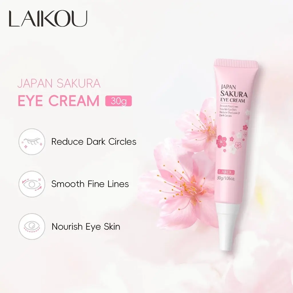 Picture of LAIKOU Sakura Eye Cream Anti-Aging Wrinkles Remover Dark Circles - 15gm