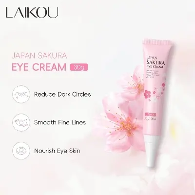 Picture of LAIKOU Sakura Eye Cream Anti-Aging Wrinkles Remover Dark Circles - 15gm