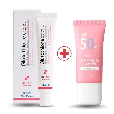 Picture of Glutathione Brightening & Japan Sakura Your Skin’s Glow & Protection Combo 2 pics