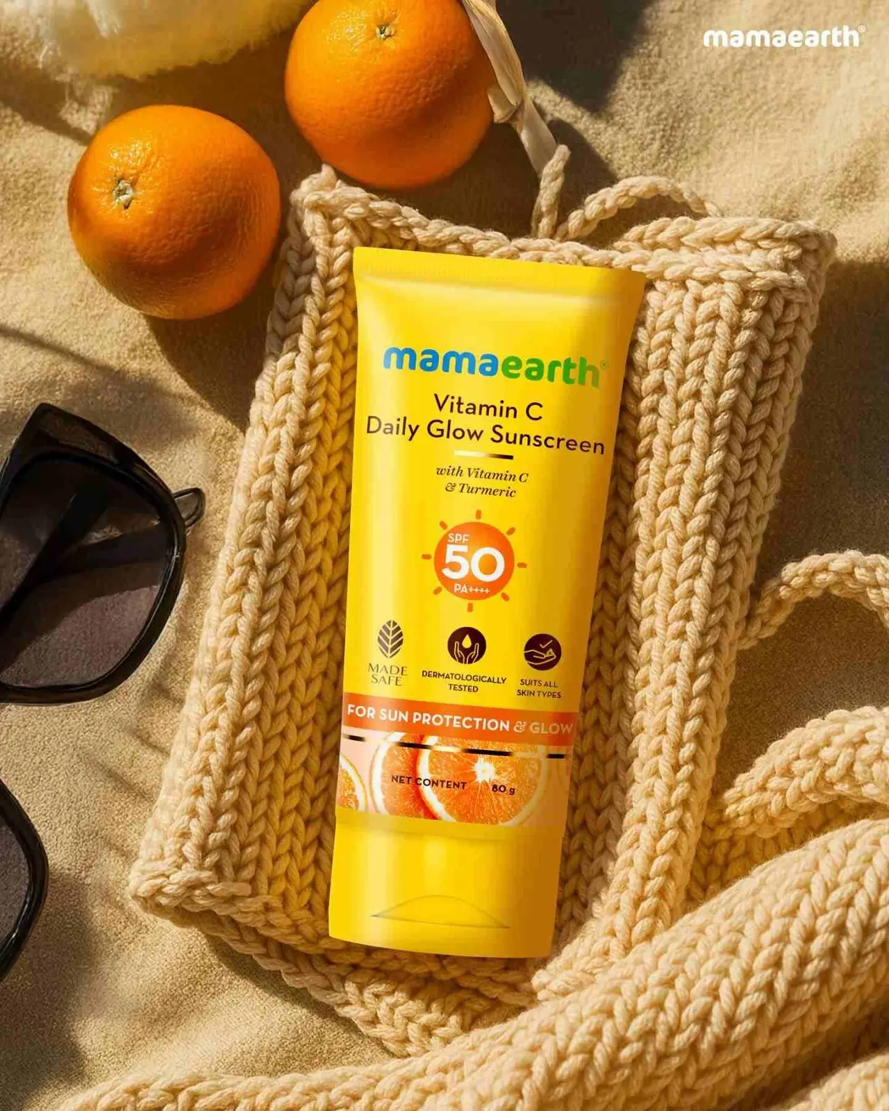 Picture of Mamaearth Vitamin C Daily Glow Sunscreen For All Skin Type - 50 g