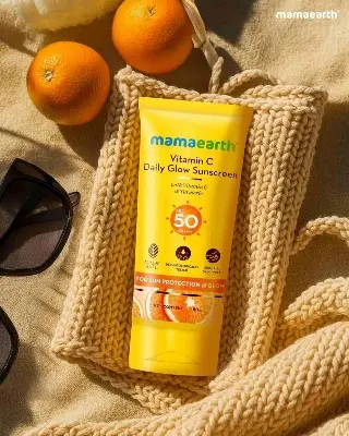 Picture of Mamaearth Vitamin C Daily Glow Sunscreen For All Skin Type - 50 g