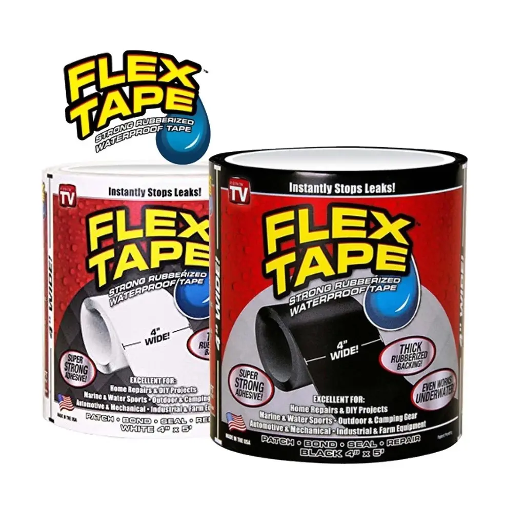 Picture of PVC Rubberized Water Leakage Seal Tape Silicon Sealant Tape Waterproof Flex Tape for Water Tank Sink Sealant for Gaps Flex Tape (Pack of 1)(Black)