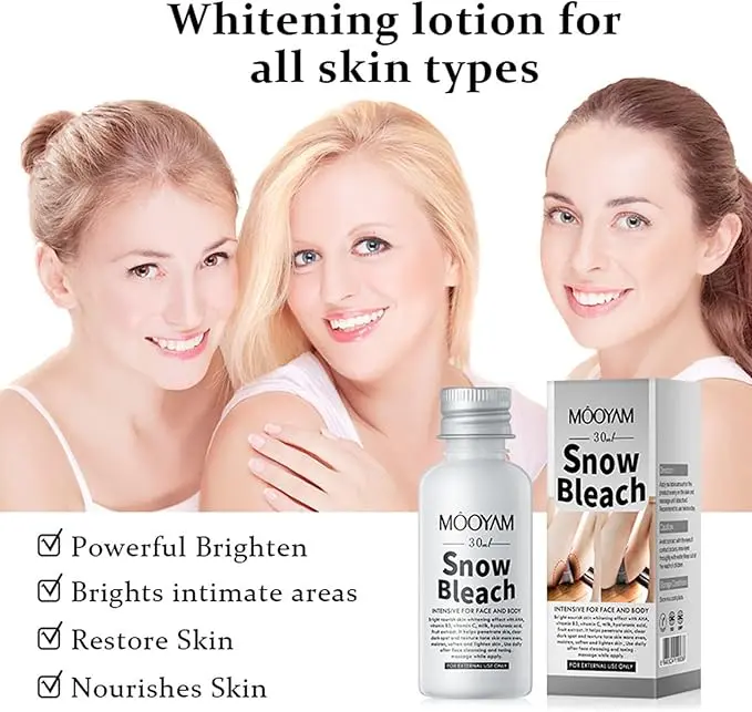 Picture of Skin Bleaching Cream, Snow Bleach Cream for Private Part Black Skin Underarm Whitening, Skin Lightening Cream, Underarm Whitening for Skin Lightening Face and Body