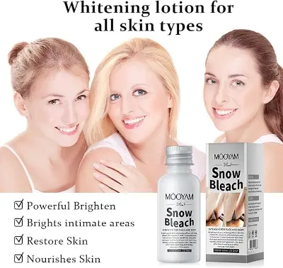 Picture of Skin Bleaching Cream, Snow Bleach Cream for Private Part Black Skin Underarm Whitening, Skin Lightening Cream, Underarm Whitening for Skin Lightening Face and Body