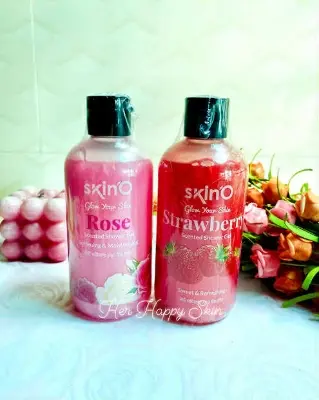 Picture of SKINO STRAWBERRY+ROSE COMBO SCENTED SHOWER GEL 220ML (made in bangladesh)