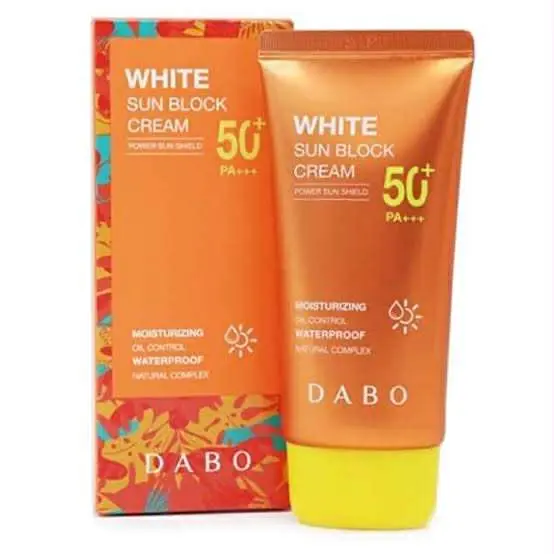 Picture of Dabo White Sun Block Power Sun Shield 50+ Moisturizing Sun Cream Gor Men & Women - 50 ML