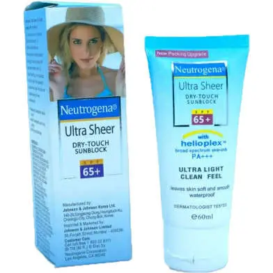 Picture of Neutrogena Ultra Sheer Dry-Touch Sunblock SPF-65+ (India) - 60ml