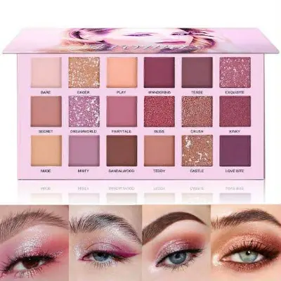Picture of 18 Colors eyeshadow pallete Glitter Makeup Matte Eye shadow make up palette
