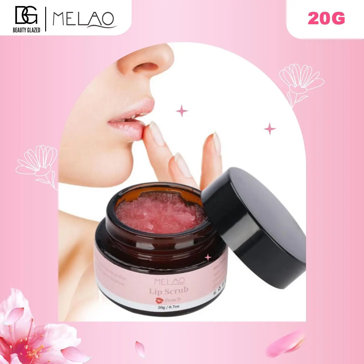 Picture of Melao Peach Lip Scrub 20gm - Lip Balm - Lip Balm