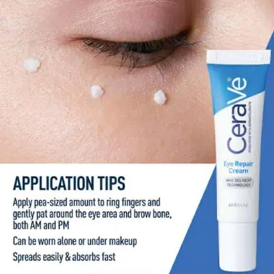 Picture of CeraVe Eye Repair Under Eye Cream for Dark Circles and Puffiness-14.2 g