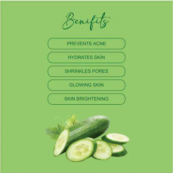 Picture of Cucumber Coconut Papaya Facial Exfoliating Gel Cream 100ml Body Cleansing