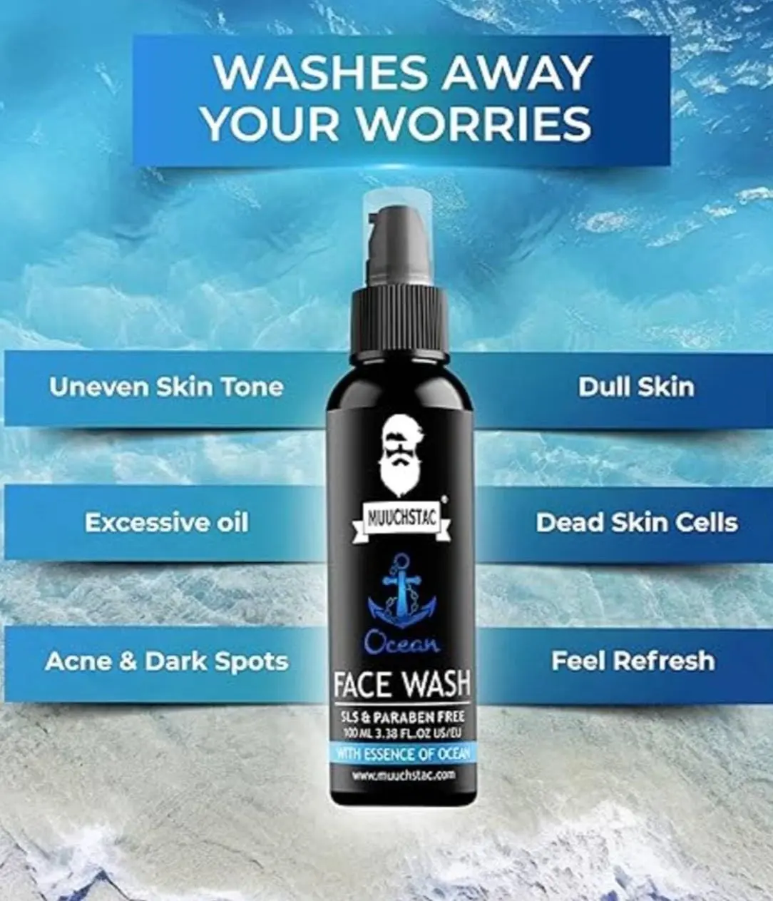 Picture of Muuchstac Men’s Ocean Face Wash-100 ml