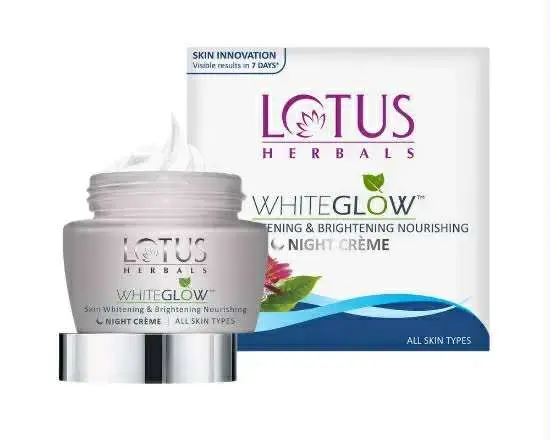 Picture of Lotus Herbals White Glow Skin Brightening & Nourishing Night Cream - 40g (India)