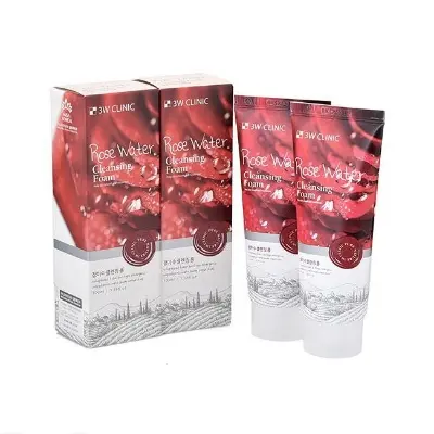 Picture of 3W Clinic Rose Cleansing Foam 100ml