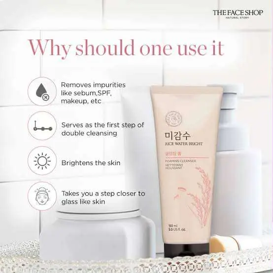 Picture of Rice Water Bright Cleansing Foam Deeply Cleansing Skin 150 Ml
