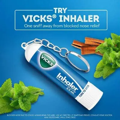 Picture of Vicks Nasal Inhaler 0.5ml with Keychain