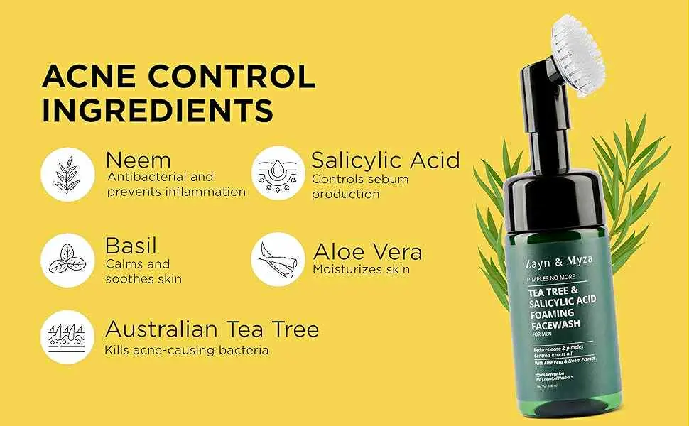 Picture of Face refreshment ZM Tea Tree Foaming face wash Used for male - 100 ml