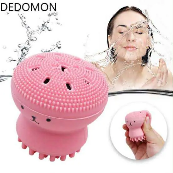 Picture of Silicone Facial Cleaning Brush For Limpiador Facial Octopus Shape Deep Pore Exfoliating Cleansing Face Brushes Skin Care