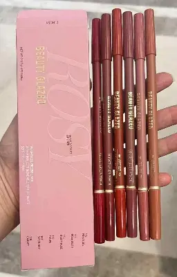 Picture of Beauty glazed Velvet Matte Lip Liner Pencil Lasting Smooth Application for Perfect Outline & Filling Double Headed Lipliner Eyeliner