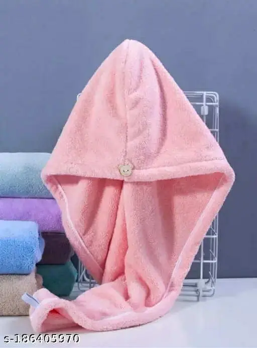 Picture of Girl's Hair Drying Towel Cap - towel