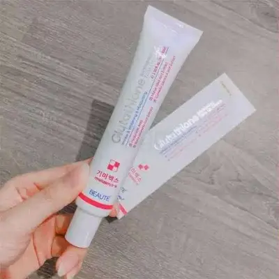 Picture of Beaute Melasma-X Glutathione B r i g h t e n i n g Tone Up Cream 45ml / Beaute Melasma-X 3D W h i t e n i n g Clinic Renewal Cream 40gm | Korea