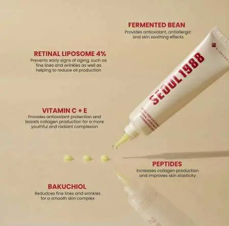 Picture of KSECRET SEOUL 1988 EYE CREAM : RETINAL LIPOSOME 4% + FERMENTED BEAN 30ML