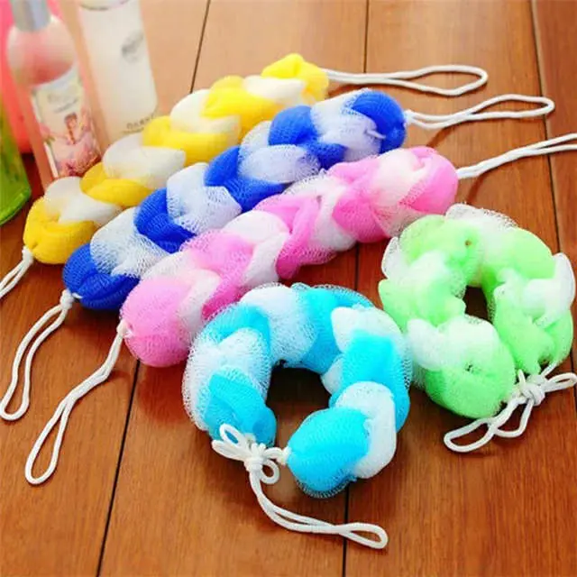 Picture of Long Handle Bath Sponge Shower Brush Back Scrubber For Shower Soft Mesh Body Back Cleaner Washer Body Bath Massage Brush-1Pcs
