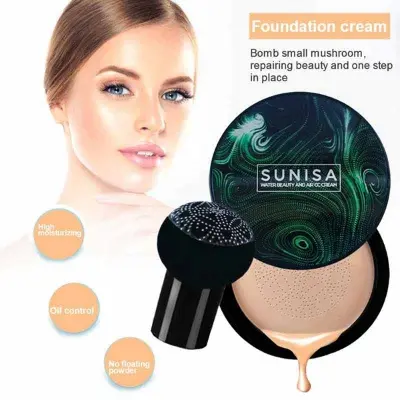 Picture of Sunisa Air Cushion Foundation Waterproof Natural Mushroom Head Air Cushion Bb Cream Long Lasting Foundation Control Foundation - Foundation