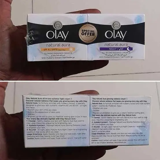 Picture of Olay Natural Aura All in One Radiance Night Cream with Mulberry Extract - 50g (Thailand)