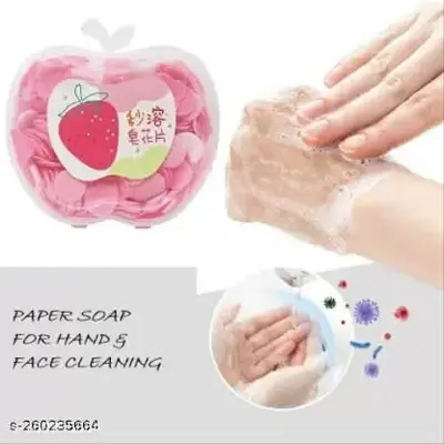 Picture of Portable Soap Paper Bath Hand Washing Disposable Soap Slice Mini Flower Travel Scented Petal Wash Hand Soap