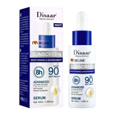 Picture of Disaar Sunscreen Serum SPF 90+ Long Lasting UV Protector Glowing Anti-aging Repair Skin Protective - 50ml
