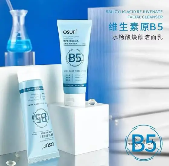 Picture of OSUFI Vitamin B5 Salicylic Acid Brighten Deep Cleansing Pores Melanin Removal Oil Control Moisturizing Gentle Face Wash Skincare