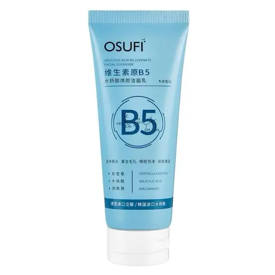 Picture of OSUFI Vitamin B5 Salicylic Acid Brighten Deep Cleansing Pores Melanin Removal Oil Control Moisturizing Gentle Face Wash Skincare