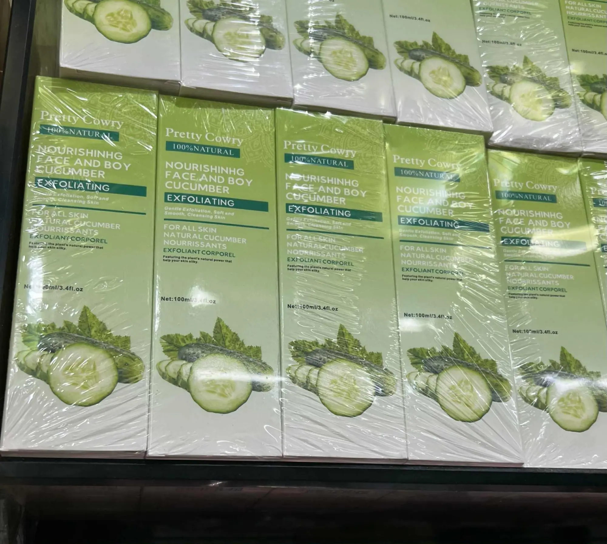 Picture of Cucumber Coconut Papaya Facial Exfoliating Gel Cream 100ml Body Cleansing