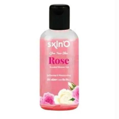 Picture of skinO Rose Scented Shower Gel - 220ml to all skin type
