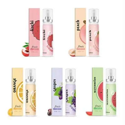 Picture of Oral Fresh Spray Mouth Freshener 6 Smell Fresh Breath Mouth Fruit Litchi Peach Grape Flavor Persistent Portable Oral Care