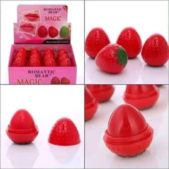 Picture of Forzero Strawberry Lip Balm Moisturizing Smooth Lip Lines Anti-Drying Lip Care Product