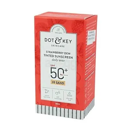 Picture of Dot and Key Strawberry Dew Tinted Sunscreen SPF 50+ PA++++ (03 Sand)