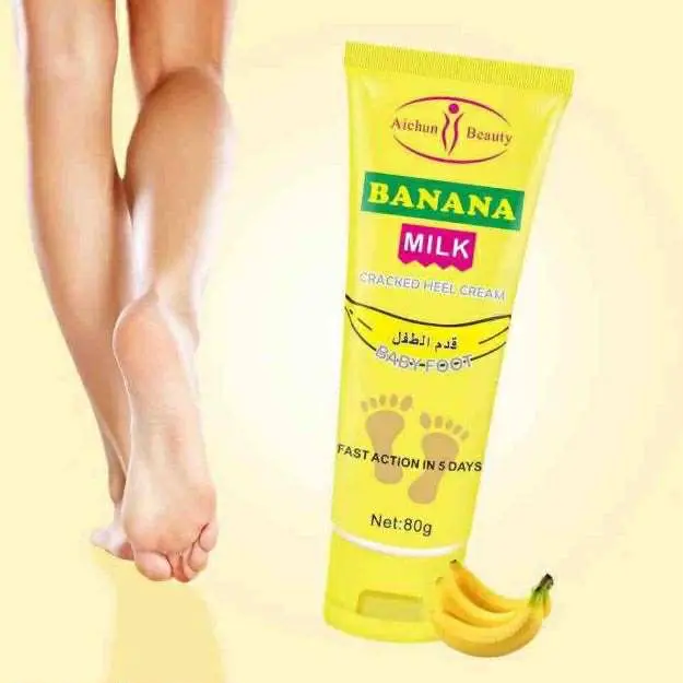 Picture of Picture of AICHUN BEAUTY 80gm Cracked Heel Cream Foot Care Banana Milk Cream Rough Dry Skin Baby Foot Picture of AICHUN BEAUTY 80gm Cracked Heel Cream Foot Care Banana Milk Cream Rough Dry Skin Baby Foot AICHUN BEAUTY 80gm Cracked Heel Cream Foot Care Ban