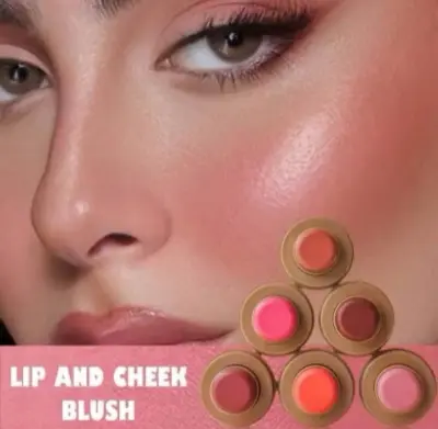 Picture of Rhode Cinnamon Roll Lip Balm Jelly Bean Lip Balm Gloss Lip Moisturizing Pocket Blush Stick Waterproof Blusher