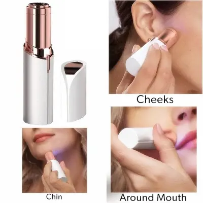 Picture of Finishing Touch Flawless (battery system not rechargeable) Facial Hair Remover For Women - Silver And Rose Gold(Battary system)**no battery with product u have to install****