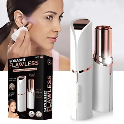Picture of Finishing Touch Flawless (battery system not rechargeable) Facial Hair Remover For Women - Silver And Rose Gold(Battary system)**no battery with product u have to install****