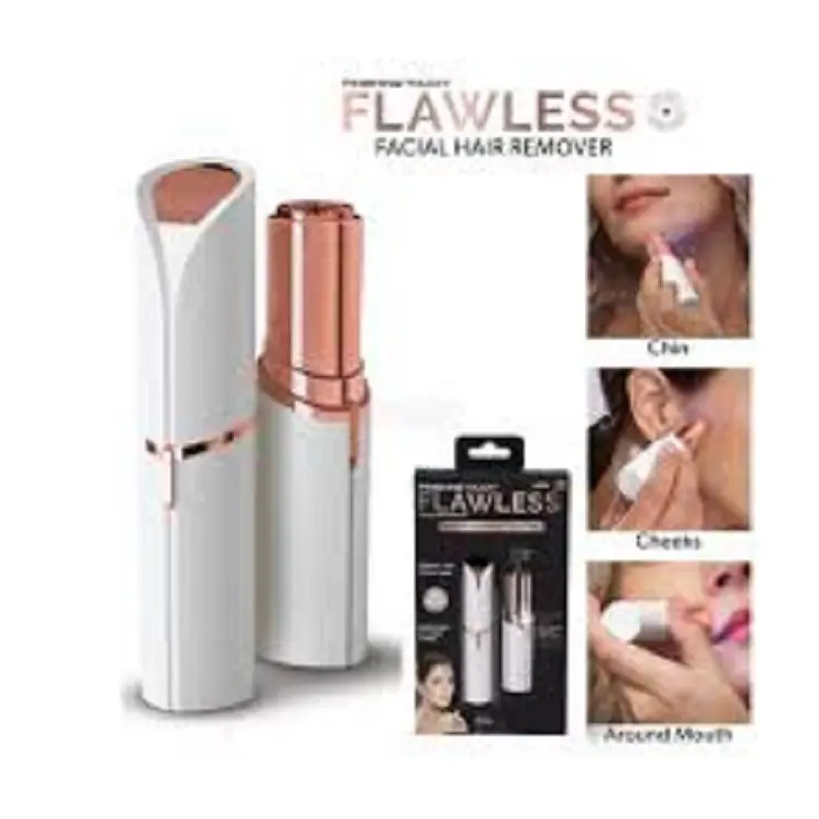 Picture of Finishing Touch Flawless (battery system not rechargeable) Facial Hair Remover For Women - Silver And Rose Gold(Battary system)**no battery with product u have to install****