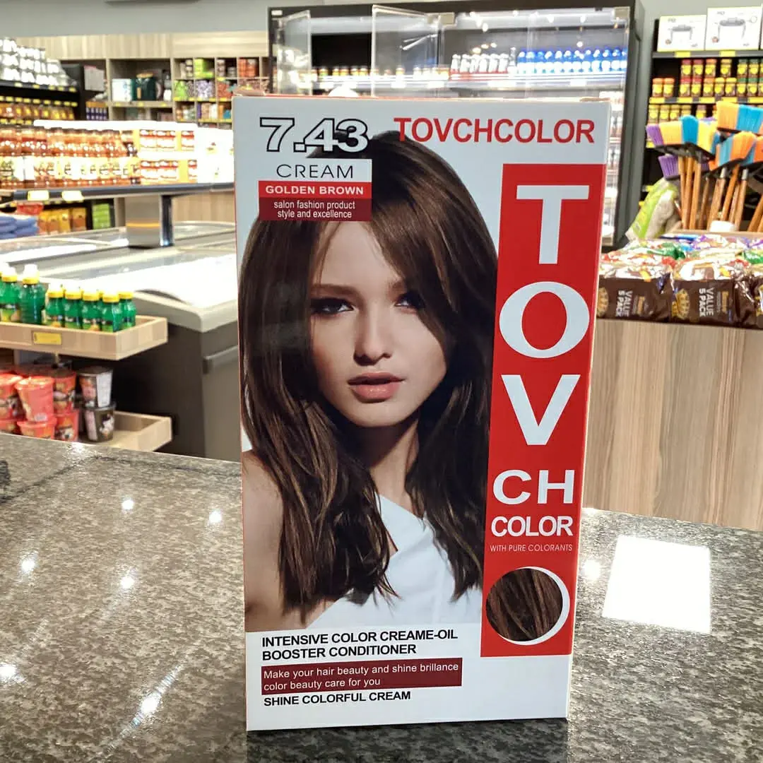 Picture of Tov Ch Hair Color Cream Golden Brown 7.43