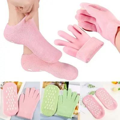 Picture of Spa Gel Socks And Gloves Moisturizing Hand + Feet Care Socks