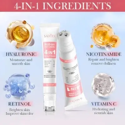 Picture of SADOER 4-in-1 Multi-Action Firming and Nourishing roll-on Eye Cream-20g