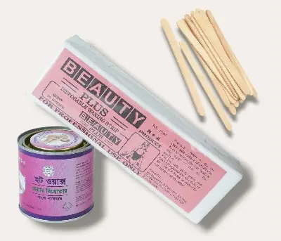 Picture of MUMTAZ HERBAL COLD WAX 200 ML + WAX PAPER 80 PICH + STICK 20 PICH