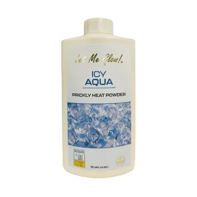 Picture of Let Me Glow Icy Aqua Talcum Powder 125gm