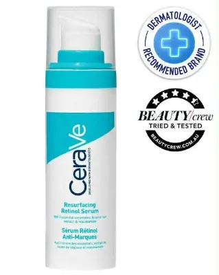 Picture of CeraVe Resurfacing Retinol Serum 30ml for Post-Acne Marks and Skin Texture | Pore Refining, Resurfacing, Brightening Facial Serum with Retinol and Niacinamide | Fragrance Free, Paraben Free & Non-Comedogenic