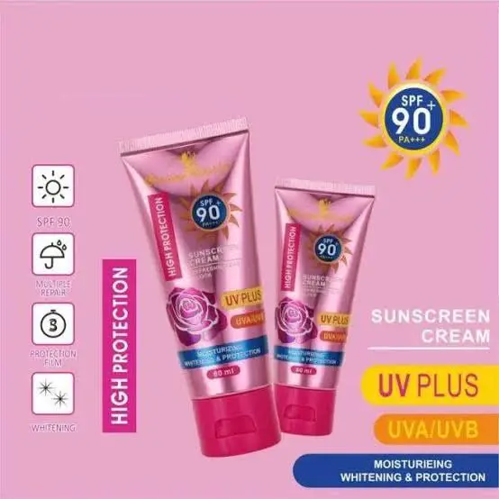 Picture of kiss beauty Skin Care Facial Sunscreen Cream SPF 90+ Sunblock Lotion 60ml